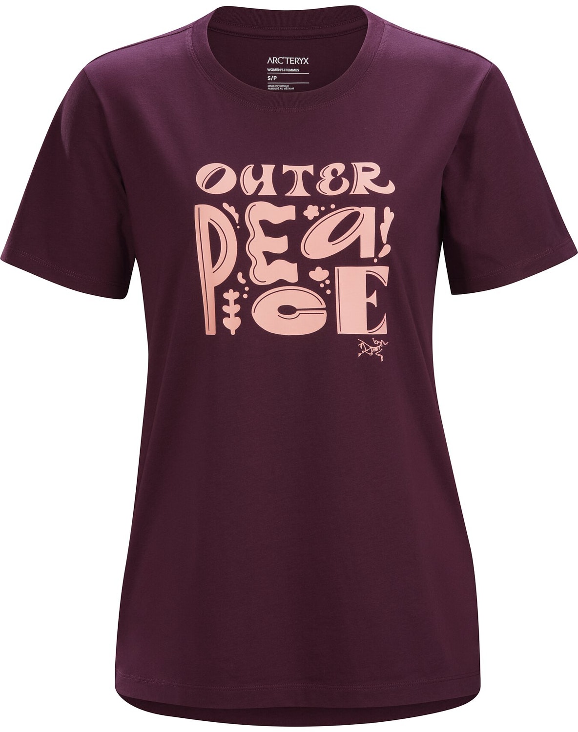 T-shirt Arc'teryx Outer Peace Donna Bordeaux - IT-54337654
